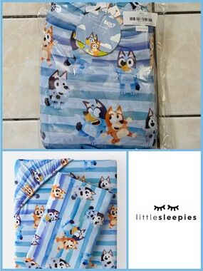 Little Sleepies Bluey Twin Sheet Set